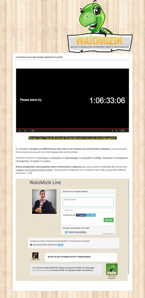 Embed a Q&A session in a website, to support a Google Hangout on air session